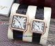 Perfect Replica Cartier Santos Dumont Lovers Watch Rose Gold (2)_th.jpg